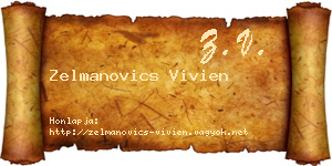 Zelmanovics Vivien névjegykártya